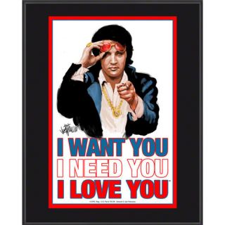 Elvis Presley Sublimated 10x13 Plaque  Details: &#34;I Want You, I Need You, I Love You&#34;