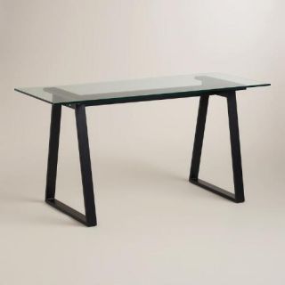 Glass and Blackened Metal Colton Mix & Match Desk