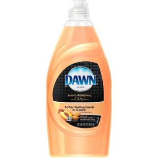 Dawn Hand Renewal with Olay Peach & Almond Dishwashing Liquid, 18 fl oz