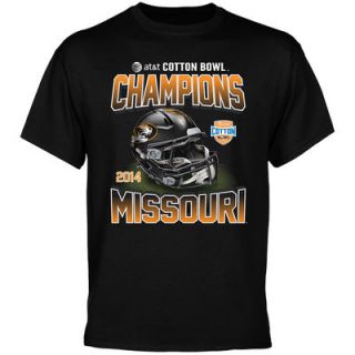 Missouri Tigers 2014 Cotton Bowl Champions Modern Helmet Champ T Shirt   Black