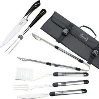 Top Chef Stainless Steel BBQ and Carving Sets, 7 Pieces