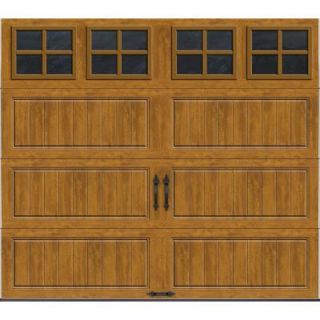 Clopay Gallery Collection 8 ft. x 7 ft. 6.5 R Value Insulated Ultra Grain Medium Garage Door with SQ22 Window GR1LP_MO_SQ22