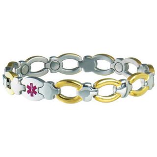 Sabona Womens Magnetic Bracelet Med ID Bracelet (Diabetic)   13480110
