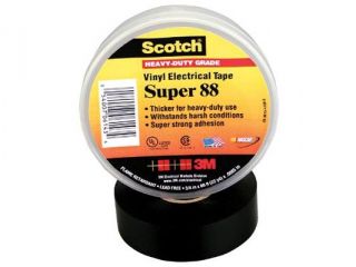 3M 10356 Scotch 88 Super Vinyl Electrical Tape, 2" x 36ft, 1 Pack
