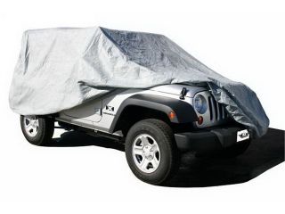 Rampage 1201 Custom Car Cover; 4 Layer; Gray; Incl. Lock; Cable; Storage Bag;
