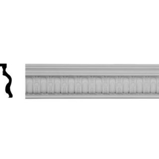 Ekena Millwork 2 1/8 in. x 4 in. x 94 1/2 in. Polyurethane Sequential Crown Moulding MLD04X02X04SQ