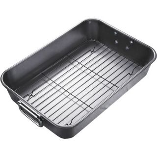 WearEver Non stick 15" x 10" Roasting Pan with Rack