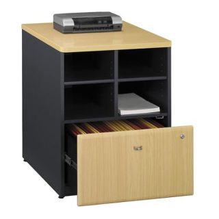 Office Storage Unit w Lateral File Drawer (Savannah Beech)