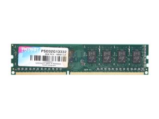 Patriot 2GB 240 Pin DDR3 SDRAM DDR3 1333 (PC3 10600) Desktop Memory Model PSD32G13332