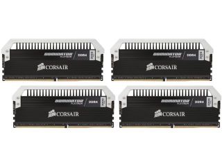 CORSAIR Dominator Platinum 16GB (4 x 4GB) 288 Pin DDR4 SDRAM DDR4 3000 (PC4 24000) Memory Kit Model CMD16GX4M4B3000C14