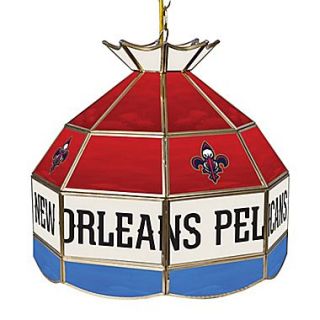 Trademark NBA 16 Tiffany Gameroom Lamp, New Orleans Pelicans