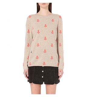 CHINTI AND PARKER   Anchor intarsia cashmere jumper