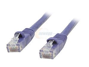 Coboc CY CAT6 75 PR 75ft. 24AWG Snagless Cat 6 Purple Color 550MHz UTP Ethernet Stranded Copper Patch cord /Molded Network lan Cable