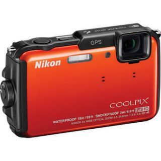 Nikon COOLPIX AW110 Digital Camera (Orange) 26412