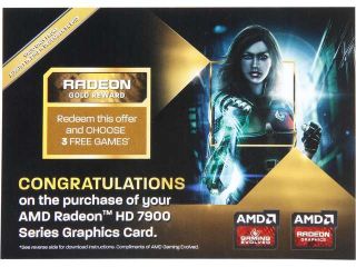 AMD GIFT  RADEON GOLD REWARD for THREE FREE