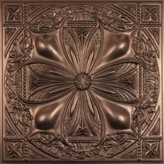 Ceilume Avalon Faux Bronze Evaluation Sample, Not suitable for installation   2 ft. x 2 ft. Lay in or Glue up Ceiling Panel SA AVALON 22BBR