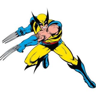 5 in. x 19 in. Marvel Classic Wolverine Peel and Stick Giant Wall Decals RMK2354GM