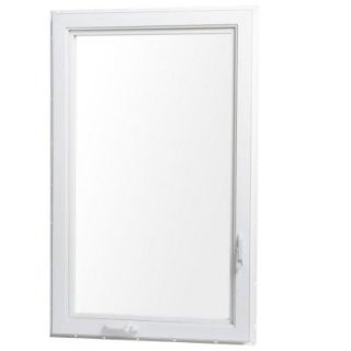 TAFCO WINDOWS 30 in. x 60 in. Left Hand Vinyl Casement Window with Screen   White VC3060 L