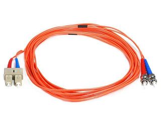 Fiber Optic Cable, ST/SC, OM1, Multi Mode, Duplex   5 meter (62.5/125 Type)   Orange