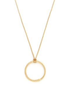 Twisted Circle Pendant Necklace by Rivka Friedman