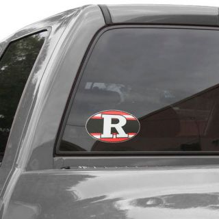 Rutgers Scarlet Knights Super Stripe 8 x 8 Oval Repositionable Vinyl Decal