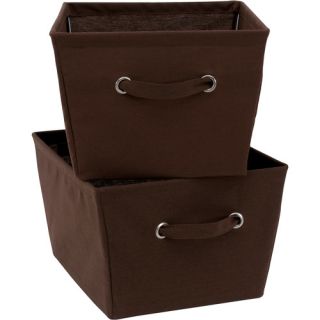Mainstays Large Canvas Bins, 2 Pack