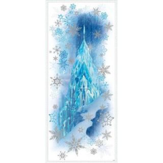 RoomMates 5 in. x 19 in. Frozen Ice Palace with Else and Anna 11 Piece Peel and Stick Giant Wall Decal RMK2739GM