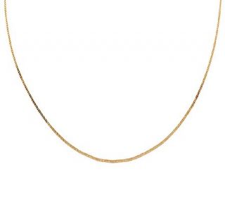 Vicenza Gold 24 Square Snake Chain Necklace 14K Gold, 2.8g —