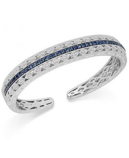 Sapphire (1 5/8 ct. t.w.) and Diamond (1/10 ct. t.w.) Bangle Bracelet