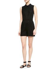 O2nd Delos Sleeveless Collared Jumpsuit
