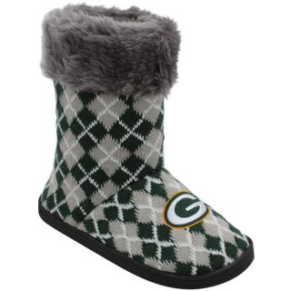 Green Bay Packers Women’s Argyle Fur Boot