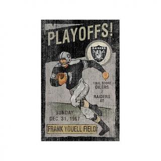 Officially Licensed NFL 26" x 15" Vintage Wall Art   Raiders   7605608