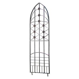 H. Potter Love Knots 22.5 in W x 65 in H Charcoal Brown Traditional Garden Trellis