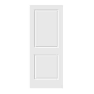 JELD WEN 32 in. x 80 in. C2020 Primed 2 Panel Solid Core Premium Composite Single Slab Interior Door 306697.0