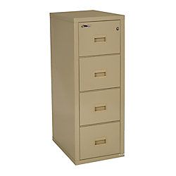 FireKing Turtle Insulated Fireproof Vertical Filing Cabinet 4 Drawers 52 34 H x 17 34 W x 22 18 D White Glove Delivery