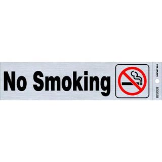 The Hillman Group 2 in. x 8 in. Plastic No Smoking Sign 839838.0