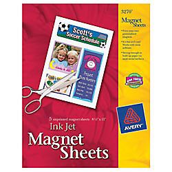 Avery Magnet Sheets 8 12 x 11  Pack Of 5 Sheets