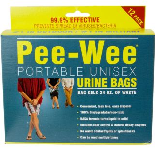 Cleanwaste PeeWee Urine Bag   12 Pack