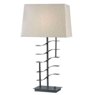 Kenroy Home Flume 29 in. Graphite Table Lamp 32111GRPH