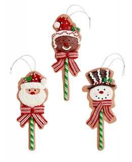 Holiday Lane Set of 3 Lollipop Ornaments, Only at   Holiday