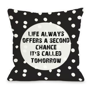 Second Chance Dot Throw Pillow by One Bella Casa