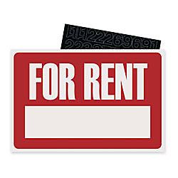 U.S. Stamp Sign For Rent Kit 8 x 12