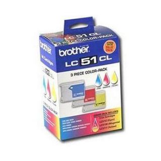 Brother LC 51C, LC 51Y & LC 51M Color Ink LC513PKS