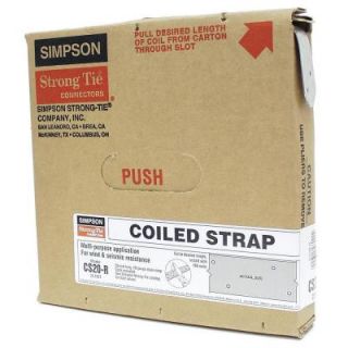 Simpson Strong Tie 25 ft. 20 Gauge Coiled Strap CS20 R
