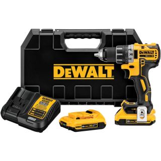 DEWALT 20 Volt Max Lithium Ion (Li ion) 1/2 in Cordless Brushless Drill Battery Included with Hard Case