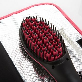 Simply Straight™ Ceramic Hair Straightening Styling Brush with Heat Mat   8044659