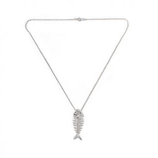 Victoria Wieck 0.52ct Absolute™ Pavé Fish Pendant with 18" Cable L   7952890