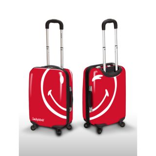 Smiley World Wink Red 26 inch Expandable Hardside Spinner Upright