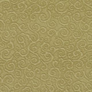 C337 Green Swirl Scroll Stain Resistant Microfiber Upholstery Fabric