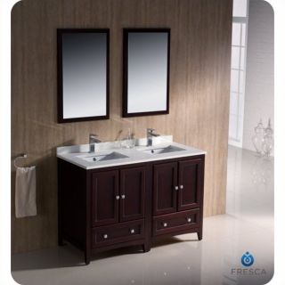 Fresca Oxford 48" Bathroom Vanity in Mahogany   FVN20 2424MH